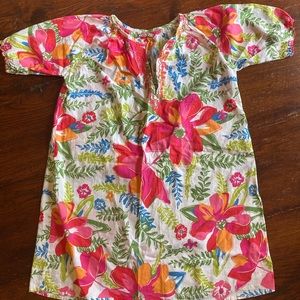 Pink Chicken, tropical floral girls dress size 10.